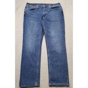 Levi's 511 Straight Leg Jeans Mens 36x32 Blue Denim Red Tab Medium Wash 5-Pocket